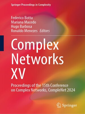 cover image of Complex Networks XV
